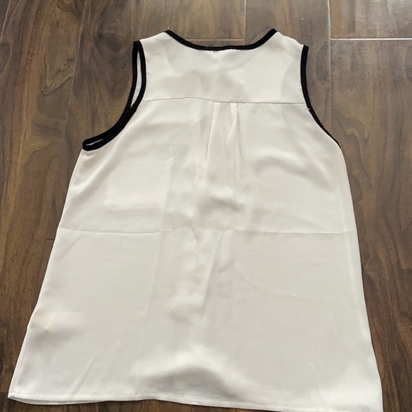 George’s Friend Black + White Chiffon Tank Top - Picture 8 of 14